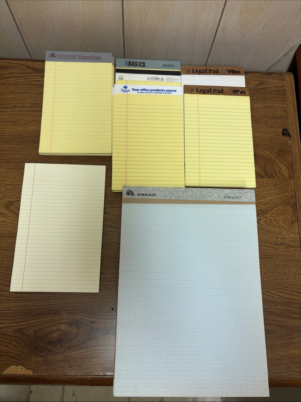 20-Piece Writing Pad Set – 10 Large + 10 Small – Mixed Colors